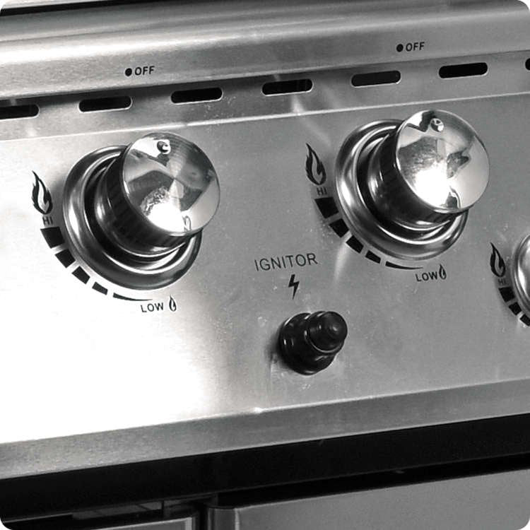 GAS BBQ GRILL YOKATE 4+1 STAINLESS STEEL 17,5KW (YG-20013)