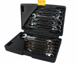RATCHET WRENCH SET WITH SWIVEL HEAD 8-19 MM 12 PCS. "STAHLBERG" (3102401N-12PC)
