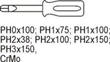 PVC TRAY WITH 7PCS PHILLIPS SCREWDRIVERS (YT-5536)