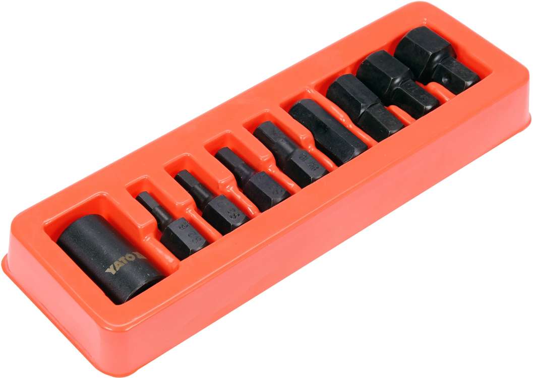 9PCS 1/2"DR  IMPACT HEX BIT & HOLDER SET (YT-10662)