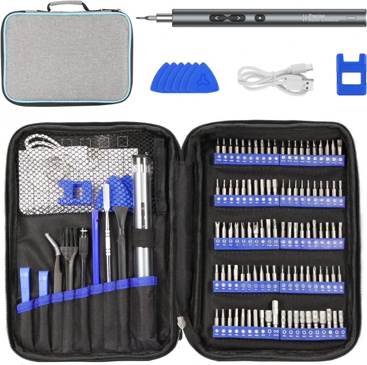 PRECISION SCREWDRIVER SET | ELECTRIC | 120 IN ONE (PS120K)