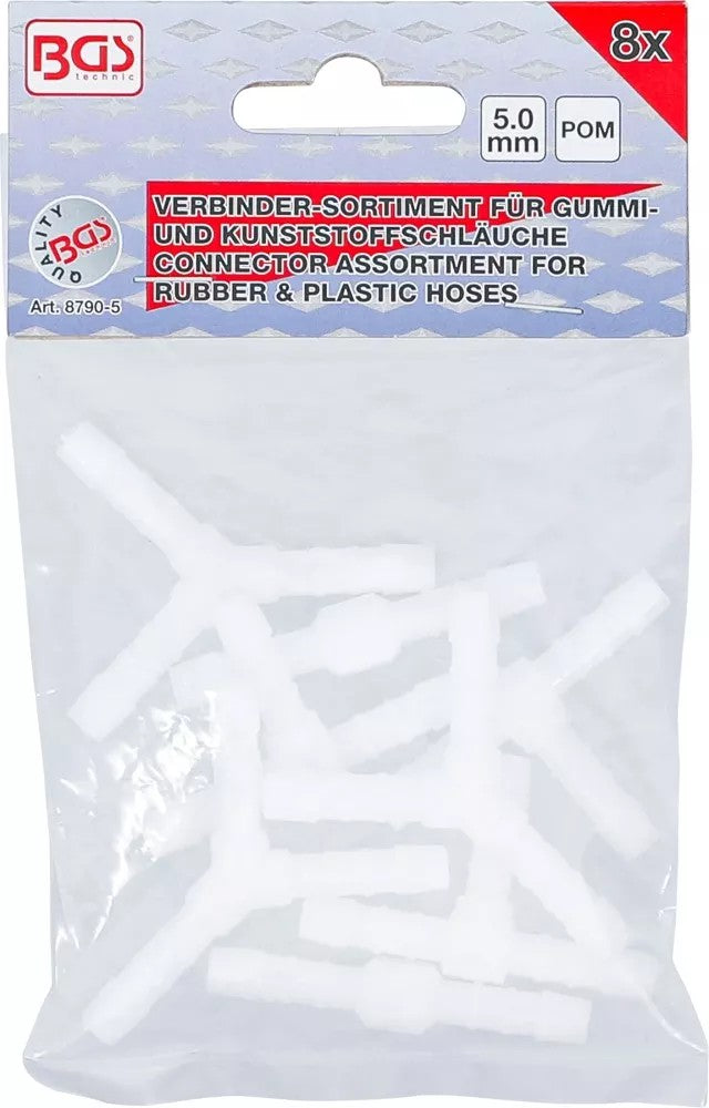HOSE CONNECTOR ASSORTMENT | FUEL RESISTANT | 5 MM | 8 PCS. (8790-5)
