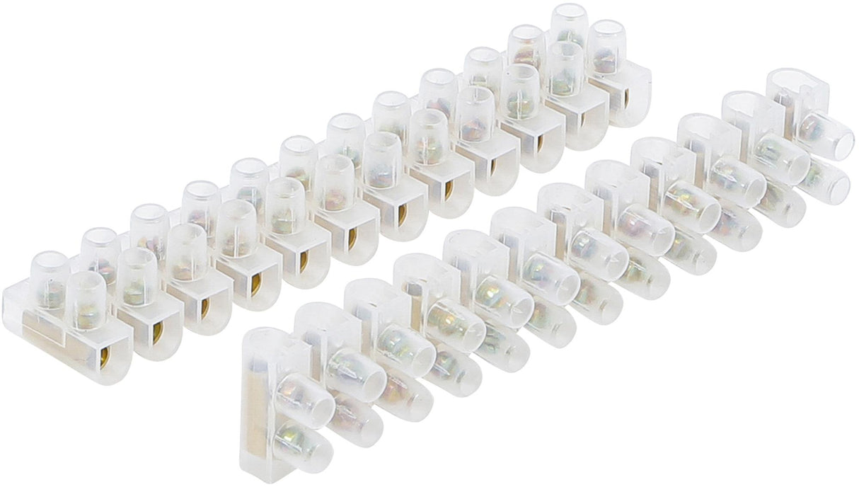 LUSTER TERMINALS | 4.0 MM² | 6 AMP. | 2 PCS. | 12 PCS. BLOCK (80727)