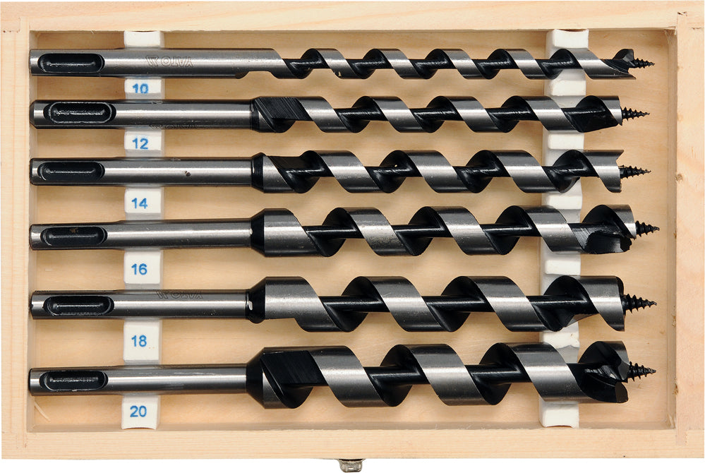 AUGER WOOD DRILL BIT SET 6PC 10-20MM SDS (YT-3300)