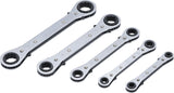 DOUBLE ENDED RATCHET WRENCH SET, STRAIGHT, REVERSIBLE | 6 X 8-19 X 22 MM | 5 PCS. (1450)