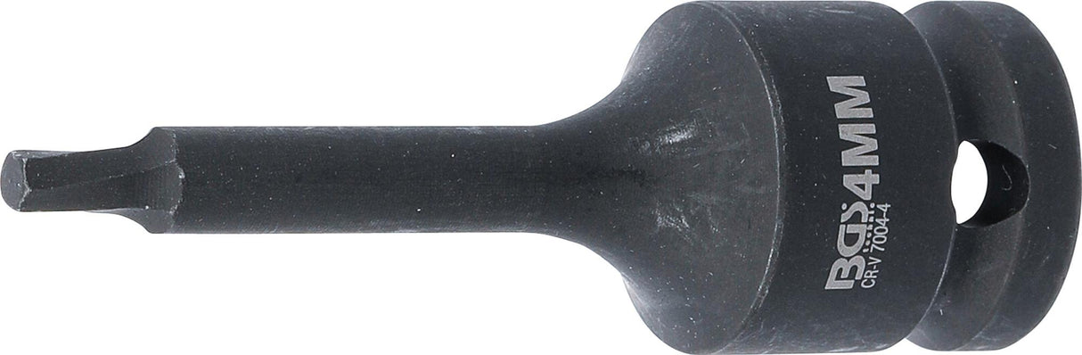 SCREW EXTRACTOR | 12.5 MM (1/2") DRIVE | FOR DAMAGED INTERNAL HEXAGON 4 MM (7004-4)