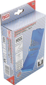 HSS TWIST DRILL SET | CORE HOLE SIZES | 2.5 - 10.2 MM | 7 PCS. (9580)