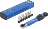 TORQUE WRENCH | INTERNAL HEXAGON 6.3 MM (1/4") | 2 - 10 NM | WITH BIT SET | 9 PCS. (74295)