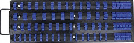 SLIP-ON RAIL SET FOR SOCKETS | WITH 80 CLIPS | FOR SOCKETS 6.3 MM (1/4") | 10 MM (3/8") | 12.5 MM (1/2") (6871)