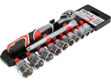 12 PCS SOCKET SET 3/8" (YT-38683)