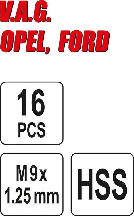 BRAKE THREAD REPAIR KIT M9X1.25 (YT-17700)