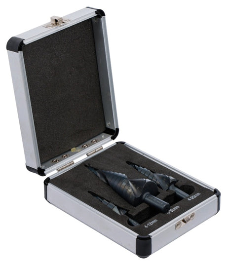 STEP DRILL BIT SET | HSS-STEEL (4241) | Ø 4 - 32 MM | 3 PCS. (91945)