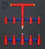 TOOL TRAY 2/3: VDE BIT SOCKET SET | 10 MM (3/8") / 12.5 MM (1/2") DRIVE | INTERNAL HEXAGON 4 - 10 MM | 10 PCS. (70216)