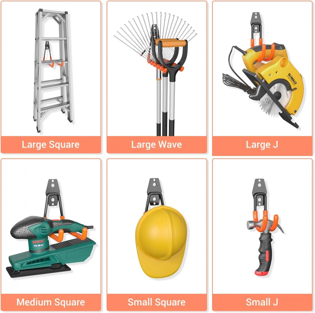 GARAGE HOOK SET | SET | 12 PCS. (H009-4)