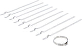 AXLE BOOT CLAMP SET | STAINLESS STEEL | 7 MM | 20 - 50 MM | 10 PCS. (70327)