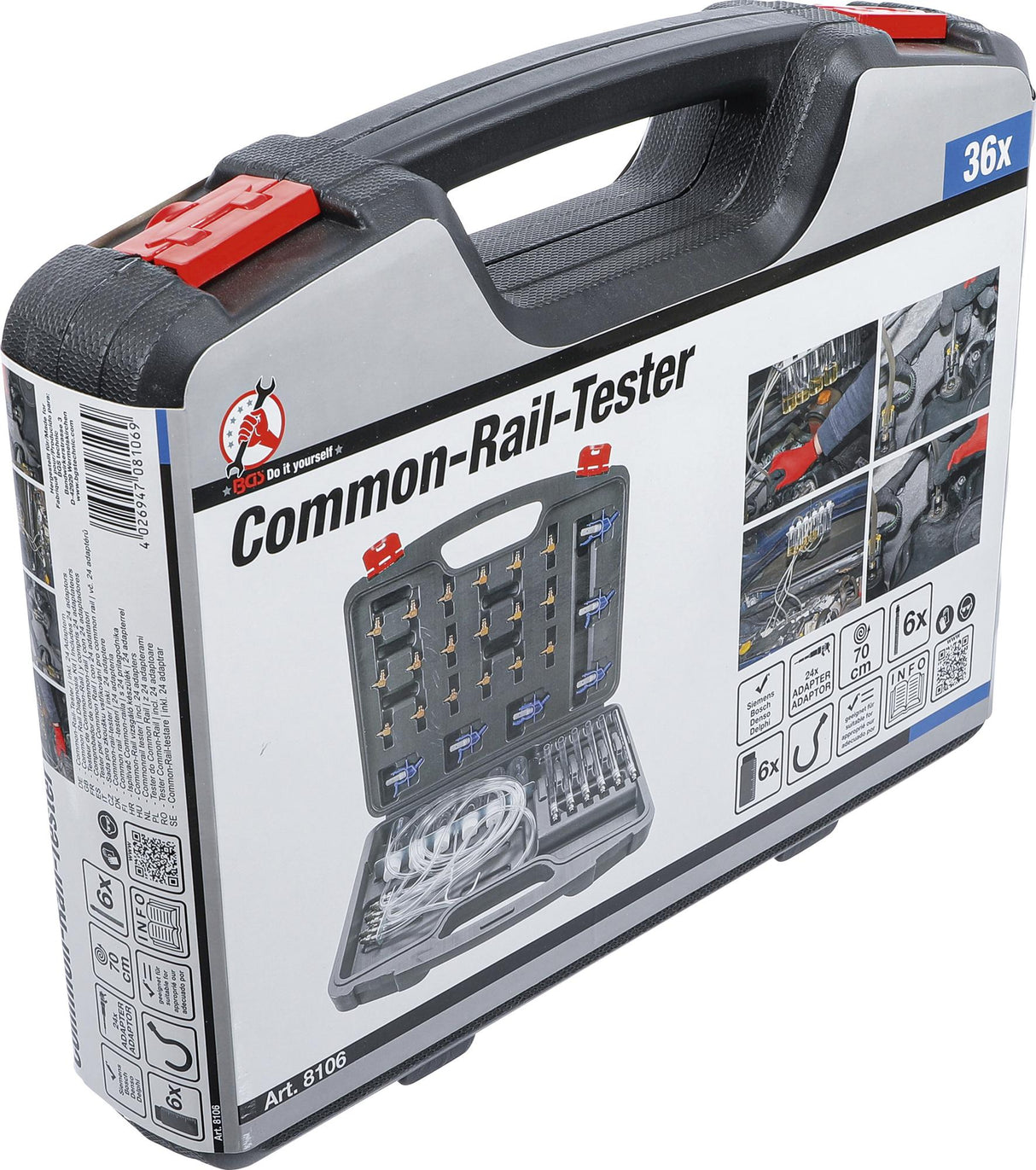 COMMON RAIL DIAGNOSIS KIT | WITH 24 ADAPTORS (8106)