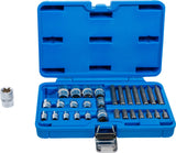 BIT AND SOCKET SET | E-TYPE / T-STAR (FOR TORX) | 30 PCS. (5025)
