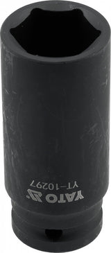 IMPACT SOCKET, HEXAGONAL, LONG | 12.5 MM (1/2") | 24 MM (YT-10297)