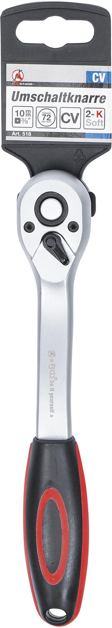 REVERSIBLE RATCHET | FINE TOOTH | 10 MM (3/8") (518)