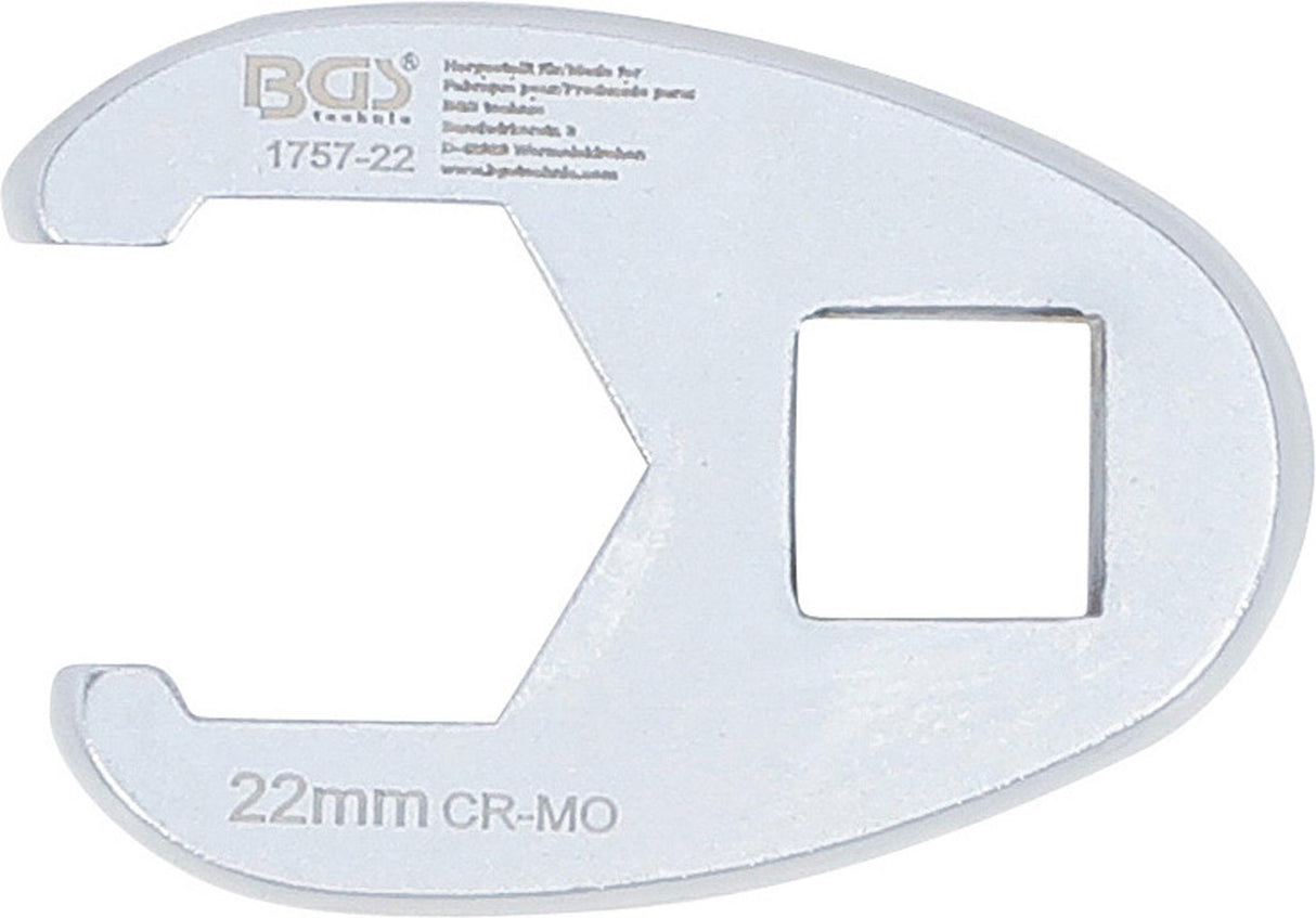 CROWFOOT SPANNER | 12.5 MM (1/2") DRIVE | 22 MM (1757-22)