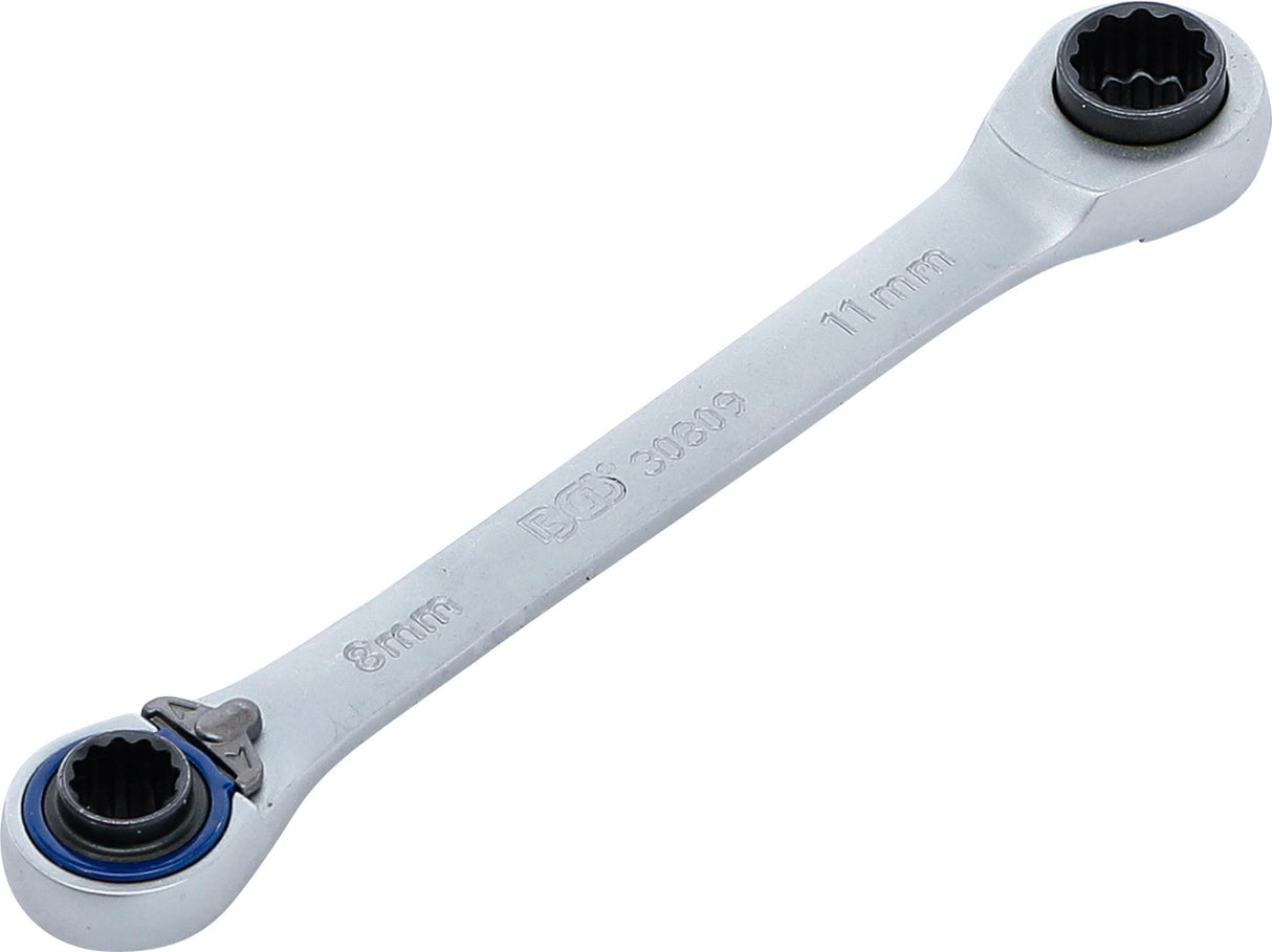 DOUBLE ENDED RATCHET WRENCH "4 IN 1" | 8X9, 10X11 MM (30809)