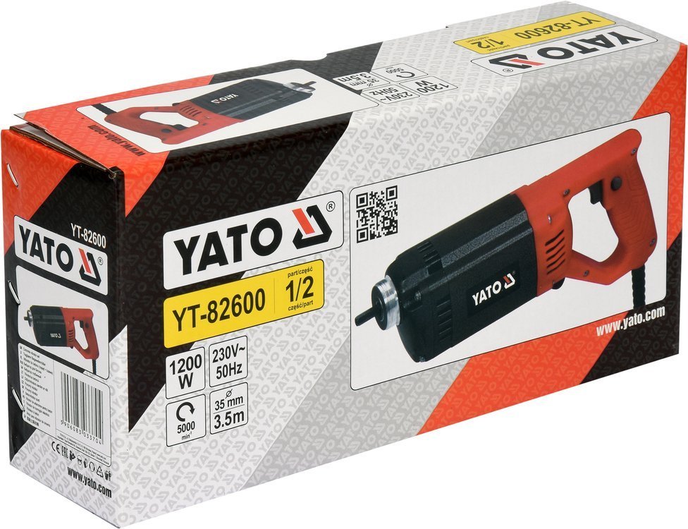 CONCRETE VIBRATOR 1600W+POKER 3M;35MM (YT-82600)