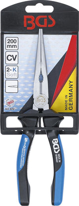 LONG NOSE PLIERS | WITH CUTTING EDGE | STRAIGHT | 200 MM (672)