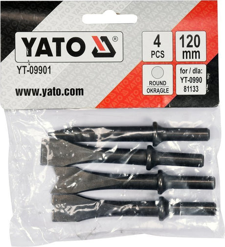 ROUND SHANK CHISEL SET 4 PCS (YT-09901)