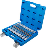 BIT SOCKET SET | 12.5 MM (1/2") DRIVE | INTERNAL HEXAGON, T-STAR (FOR TORX), SPLINE (FOR XZN) WITH BALL HEAD | 20 PCS. (5170)