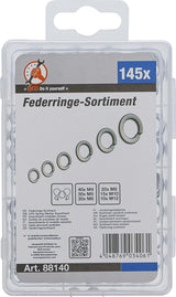HSS SPRING WASHER ASSORTMENT | M4 - M12 | 145 PCS. (88140)