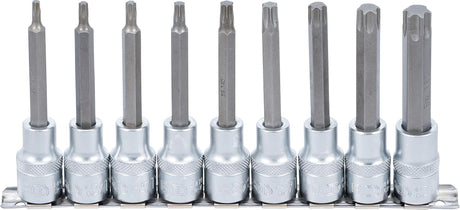 Puristettu ruuvikärkisarja | 12,5 mm (1/2") | T-Star (Torx) T20 - T60 | 9 kpl (5177)