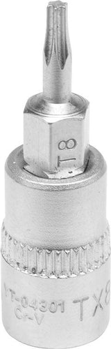 SOCKET BIT TORX 1/4" T8 L37MM (YT-04301)