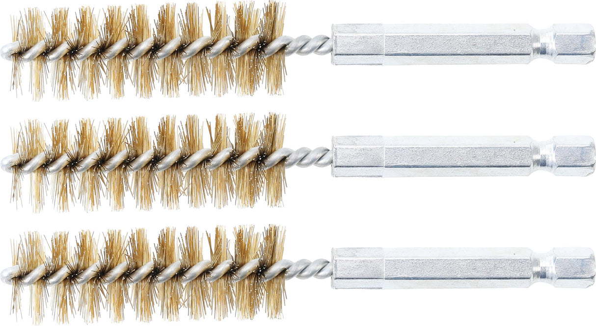 BRASS BRUSH | 16 MM | 6.3 MM (1/4") DRIVE | 3 PCS. (3078-16-M)