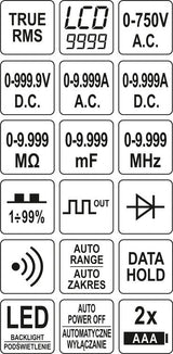 DIGITAL MULTIMETER TRUE RMS (YT-73089)