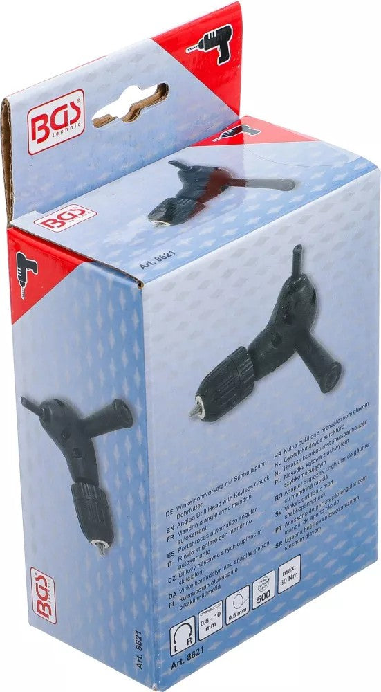 ANGLED DRILL HEAD WITH KEYLESS CHUCK | FOR Ø 0.8 - 10 (8621)