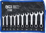 COMBINATION SPANNER SET | EXTRA SHORT | 10 - 19 MM | 10 PCS. (1188)