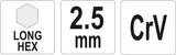 HEX KEY LONG  2,5 MM (YT-05432)
