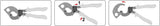 RATCHET CABLE CUTTER 380MM  L-380MM (YT-18602)