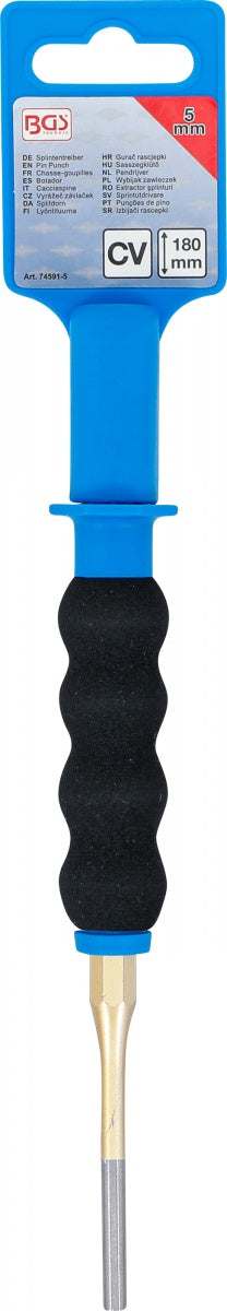PIN PUNCH | WITH HAND PROTECTION | 180 MM | 5 MM (74591-5)