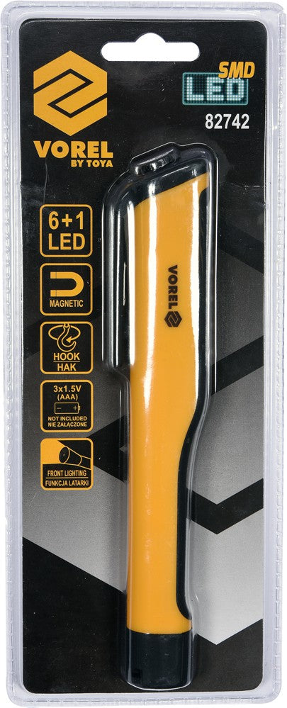 PEN-TYPE FLASHLIGHT | 6 SMD + 1 LED | 80LM (82742)