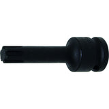 IMPACT BIT SOCKET | LENGTH 75 MM | 12.5 MM (1/2") DRIVE | SPLINE (FOR RIBE) M12 (5483-M12)