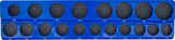 PLASTIC SOCKET HOLDER | MAGNETIC | 12.5 MM (1/2") (74598)