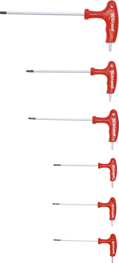 T-HANDLE L-TYPE WRENCH SET | T-STAR TAMPERPROOF (FOR TORX) | T10 - T40 | 6 PCS. (7830)