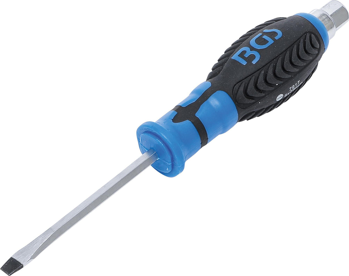 SCREWDRIVER | WITH EXTERNAL HEXAGON | SLOT SL 5 MM | BLADE LENGTH 75 MM (7917)