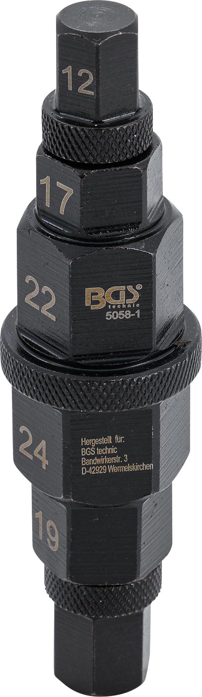 MOTORCYCLE SPECIAL SOCKET | 10 MM (3/8") | 12 - 24 MM (5058-1)