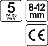 EAR PLUGS SILICONE 22DB 5 PAIRS (YT-7455)