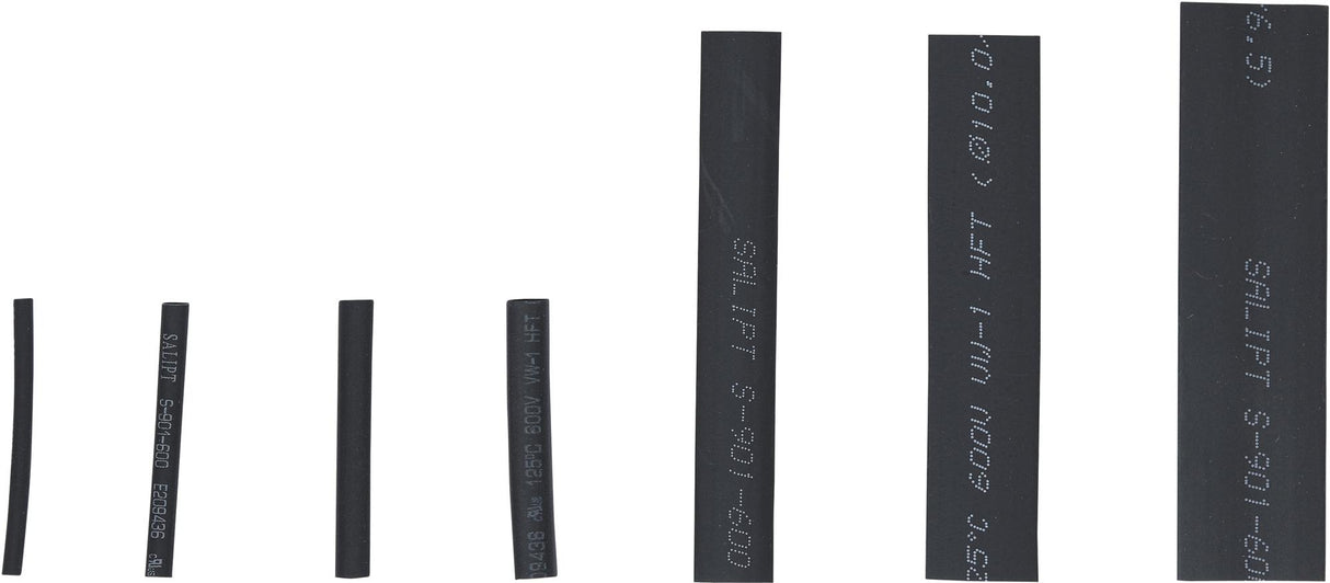 SHRINK TUBE ASSORTMENT | BLACK | 126 PCS. (88184)