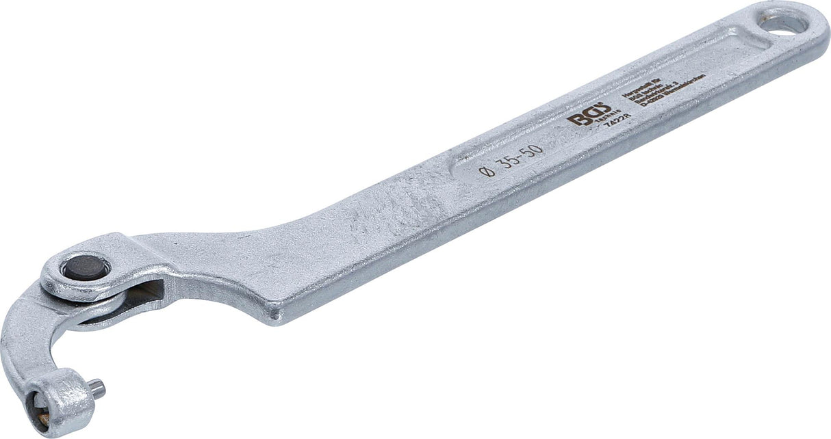 ADJUSTABLE HOOK WRENCH WITH PIN | 35 - 50 MM (74228)