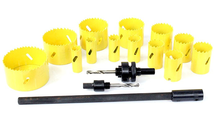 BI-METAL HOLE SAW SET | HSS | 19-76 MM | 17 PCS. (3381E)