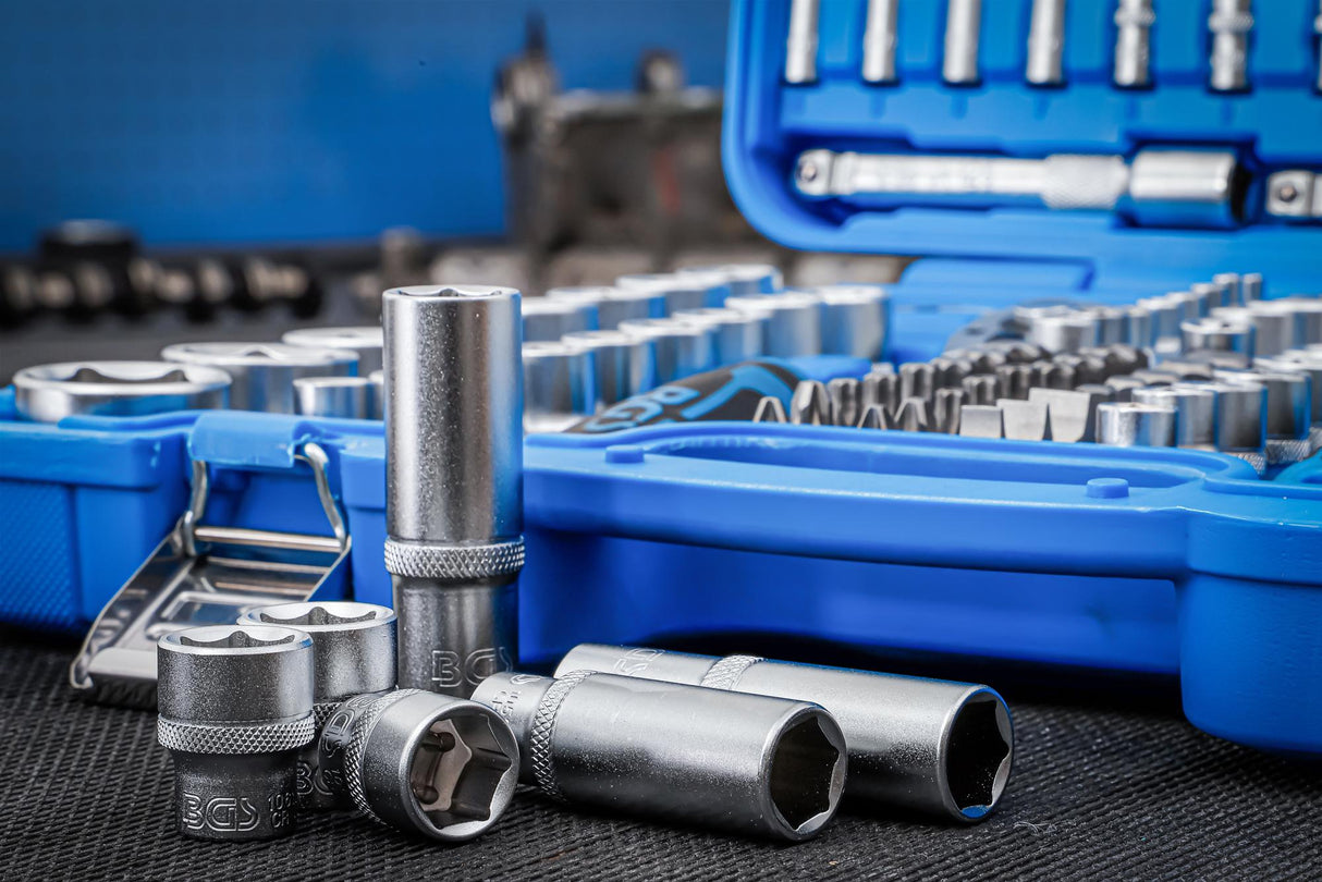 SOCKET SET HEXAGON | 6.3 MM (1/4") / 10 MM (3/8") / 12.5 MM (1/2") DRIVE | 192 PCS. (2243)